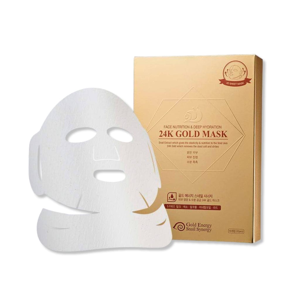 GOLD ENERGY SNAIL SYNERGY_24K Gold Mask Single Sheet_Cosmetic World