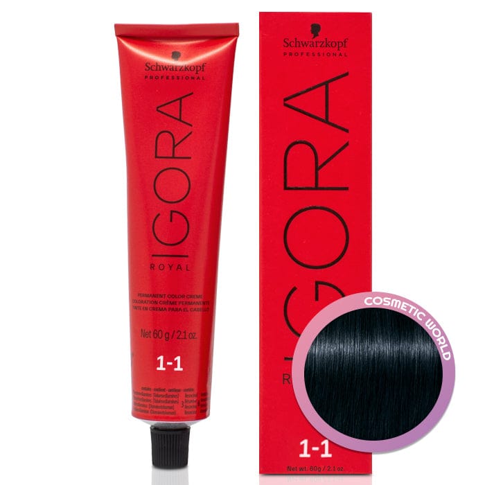 SCHWARZKOPF - IGORA ROYAL_Igora Royal 1-1 Black Cendre_Cosmetic World