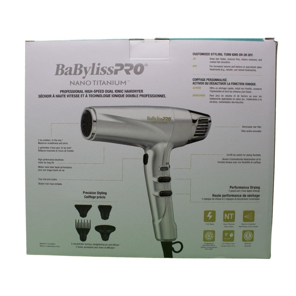 BABYLISS PRO_Professional High-Speed Dual Ionic Hairdryer With Brush_Cosmetic World