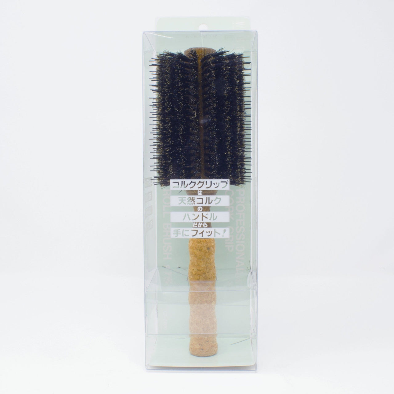 VESS_Round brush - Natural boar bristle - Cork grip 2.75"/ 7 cm_Cosmetic World