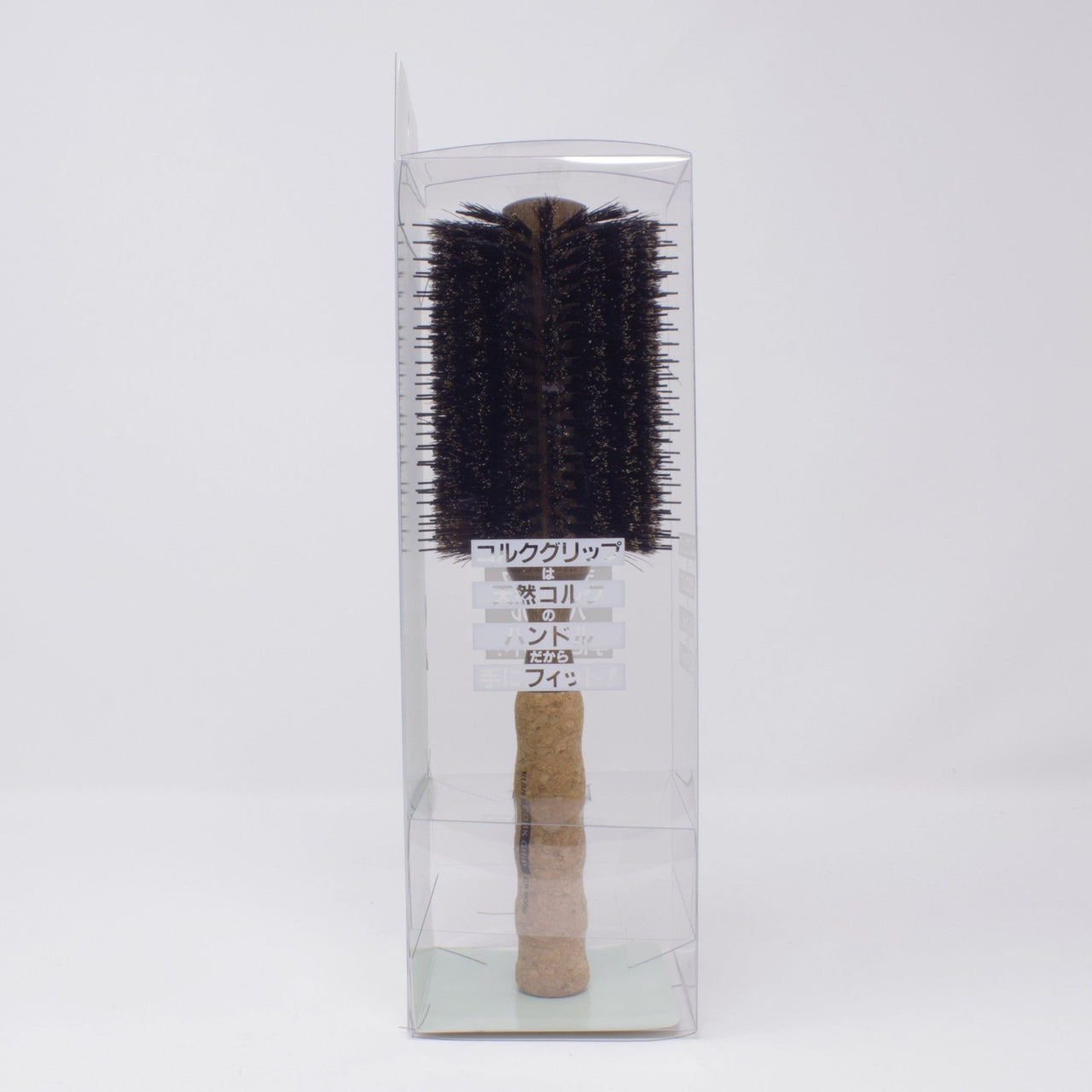 VESS_Round brush - Natural boar bristle - Cork grip 2.75"/ 7 cm_Cosmetic World