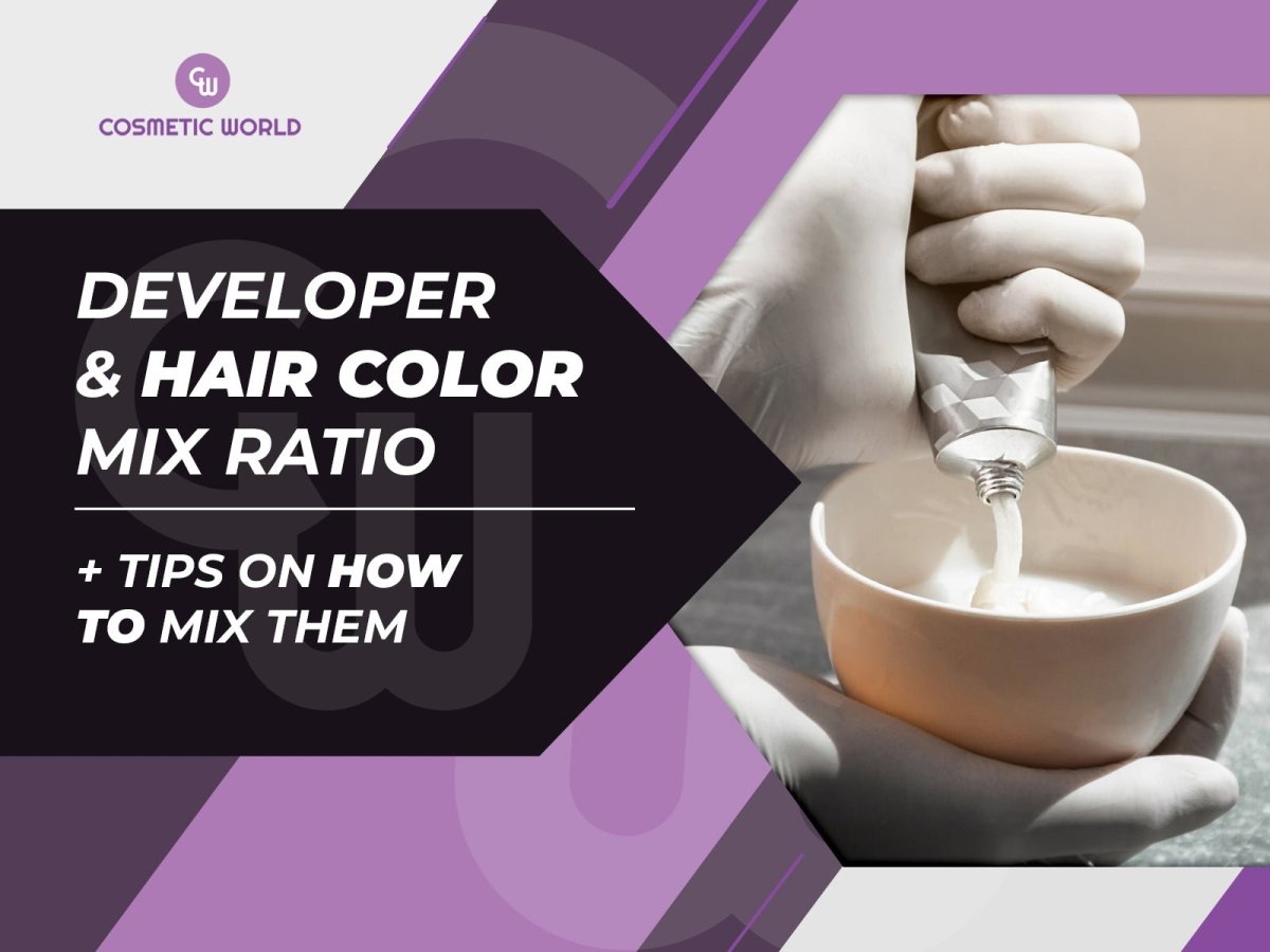 How much 20 volume developer to mix with hair color - Cosmetic World