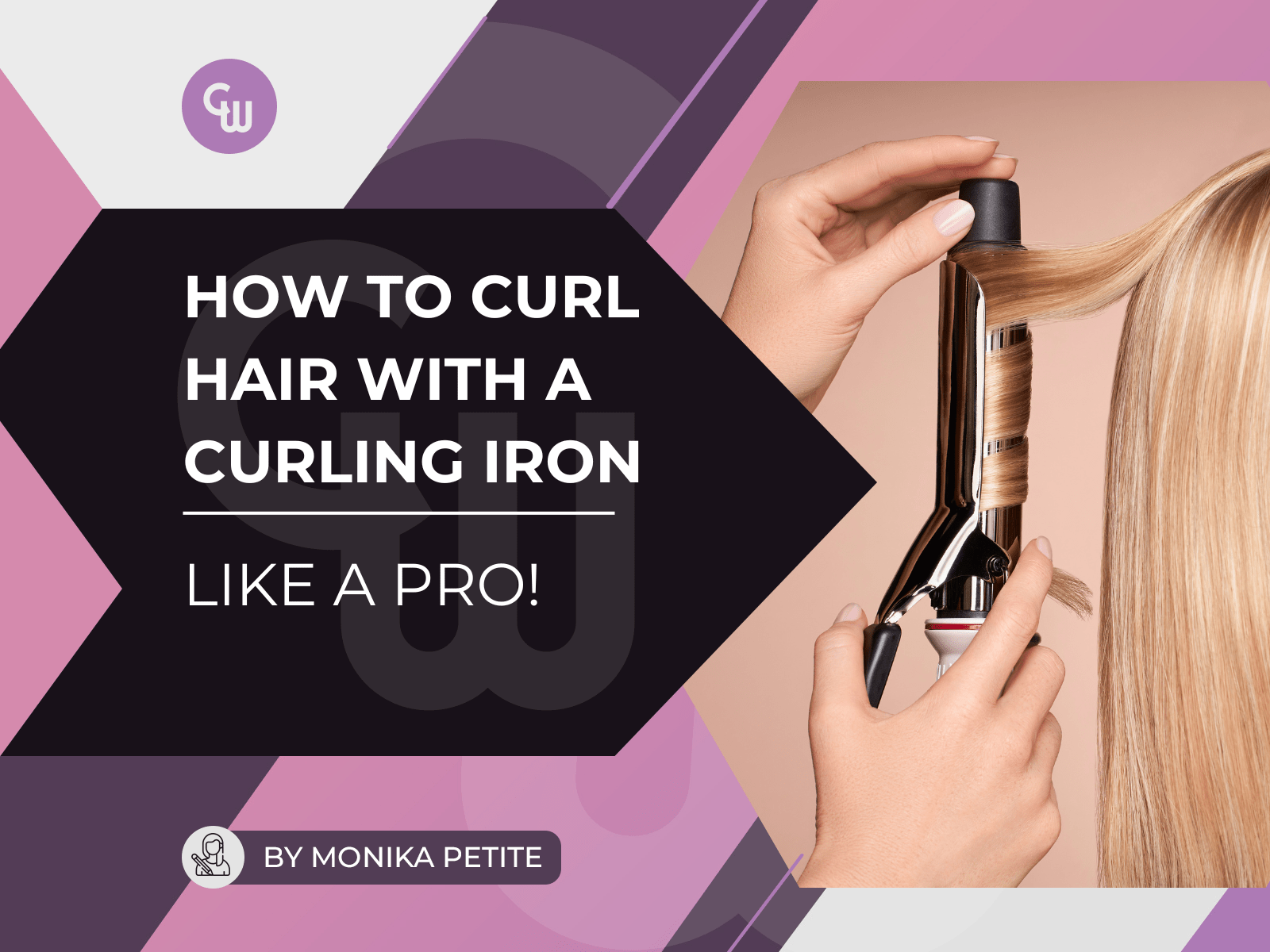 How to curl ur top hair with a curling iron