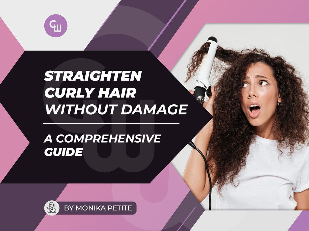 How to straighten curly 2024 hair without heat damage