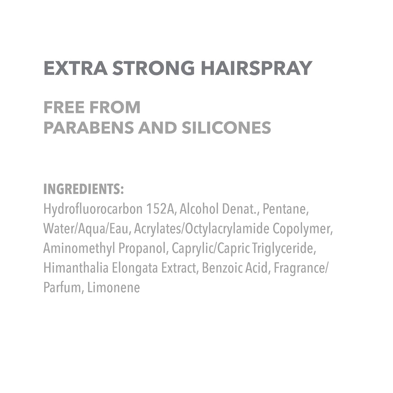 Extra Strong Hairspray