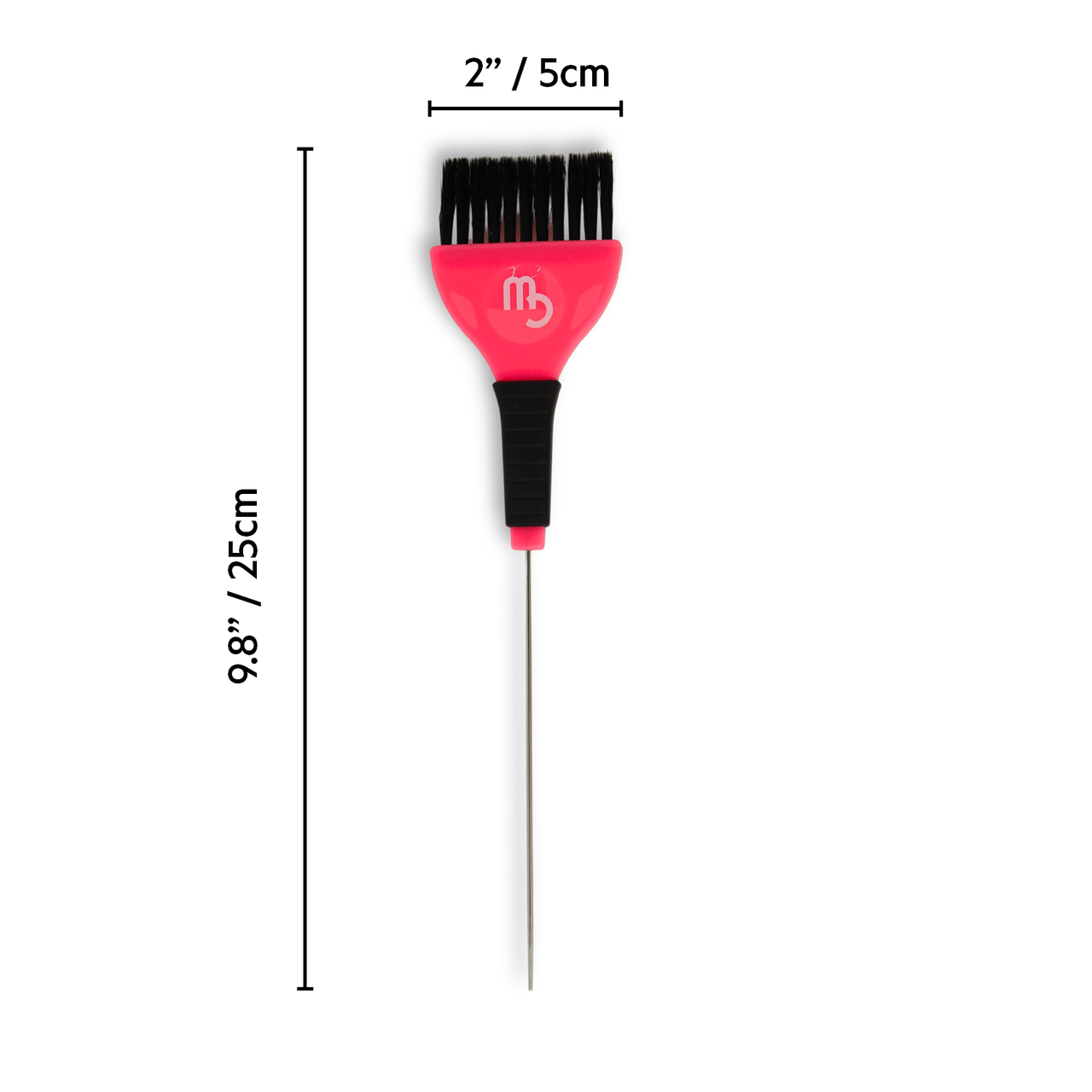 Escova de Cabelo de Duas Cores e Pente de Cauda de Rato 2" / 5cm de Largura