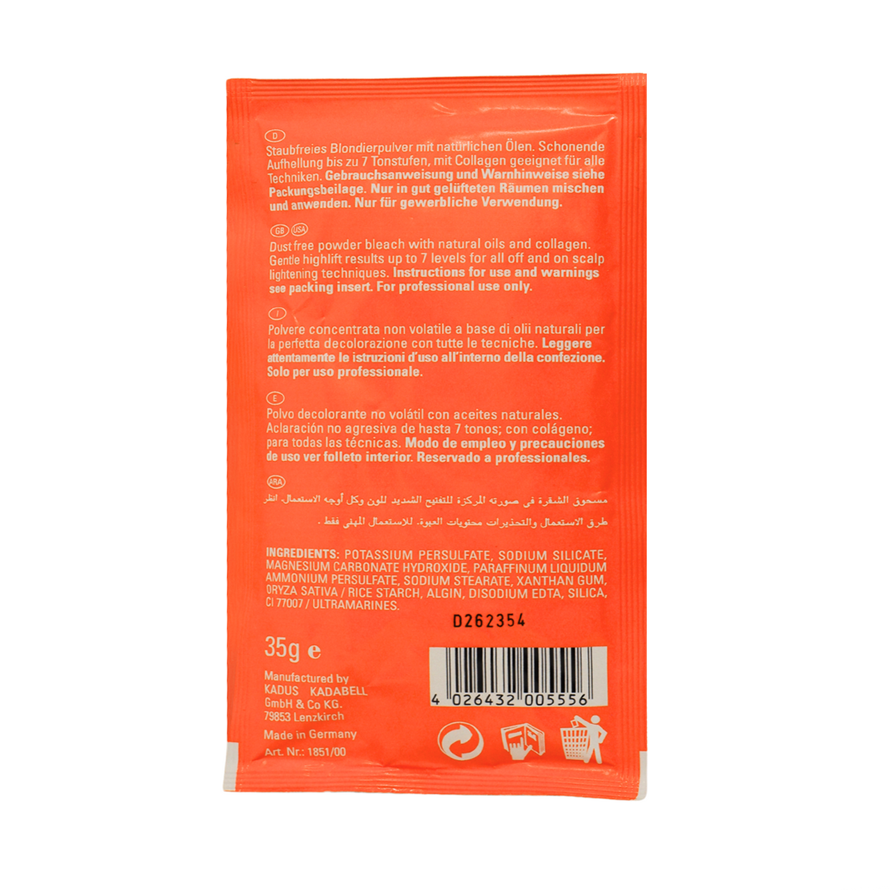 Poudre décolorante premium Kadus Selecta 35 g