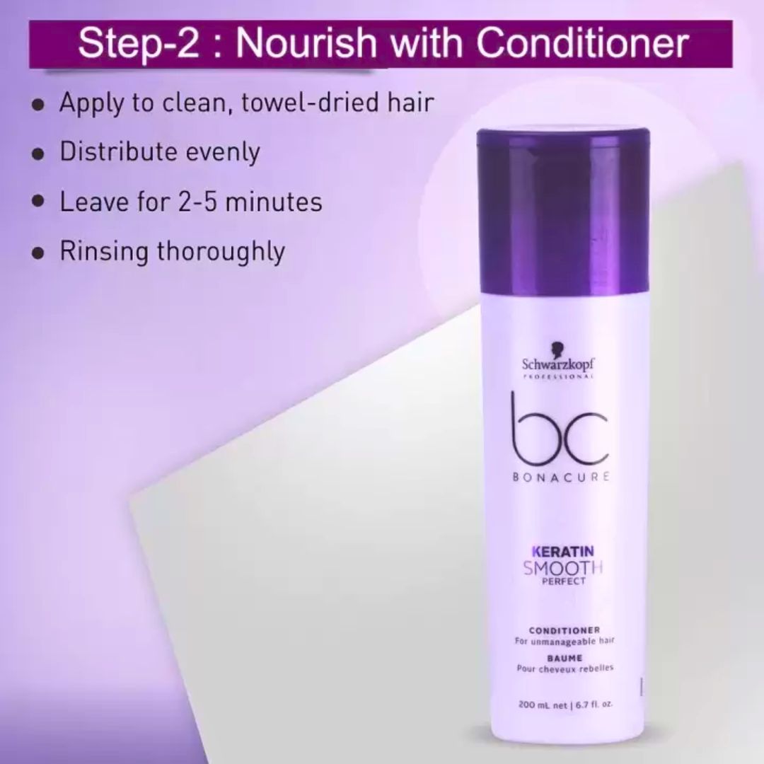 Après-shampoing BC Bonacure Keratin Smooth Perfect