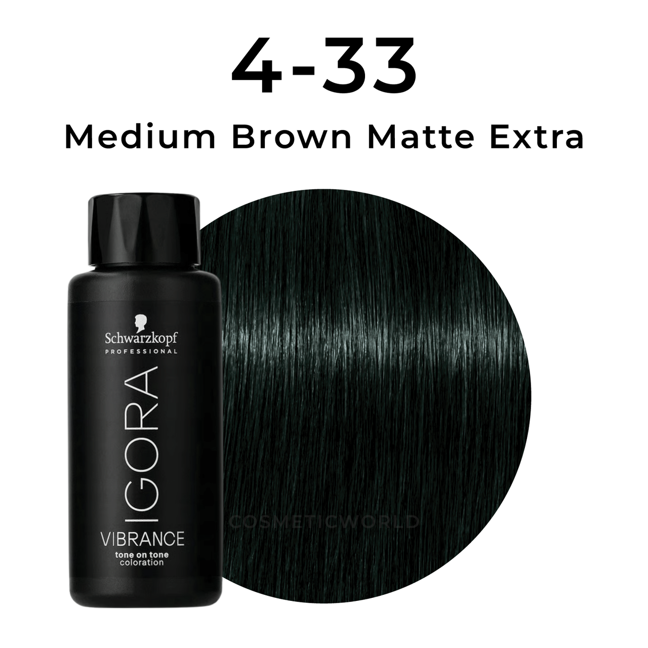 Tinte semipermanente para el cabello Igora Vibrance 4, Serie Marrón Medio.