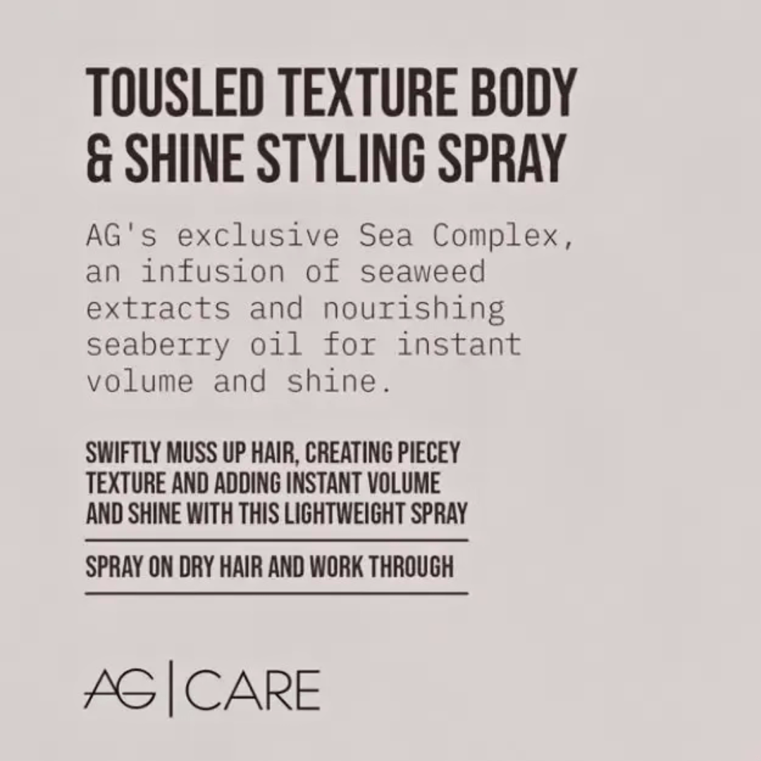 AG_Tousled Texture Body and Shine Styling Spray_Cosmetic World