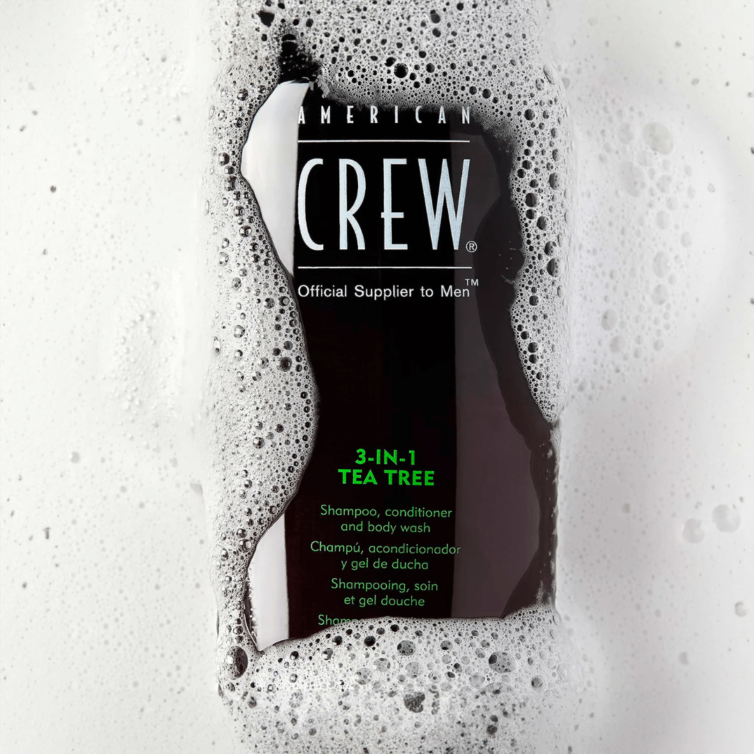 American Crew_3 - in - 1 Tea Tree Shampoo, Conditioner & Body Wash_Cosmetic World