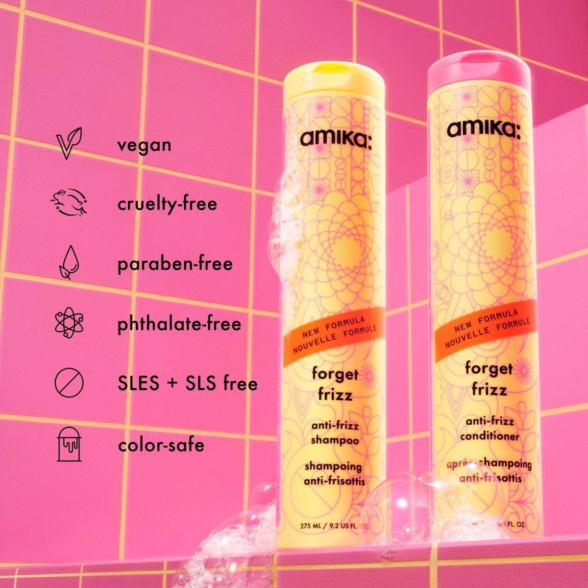 AMIKA:_Forget Frizz Anti - Frizz Shampoo_Cosmetic World