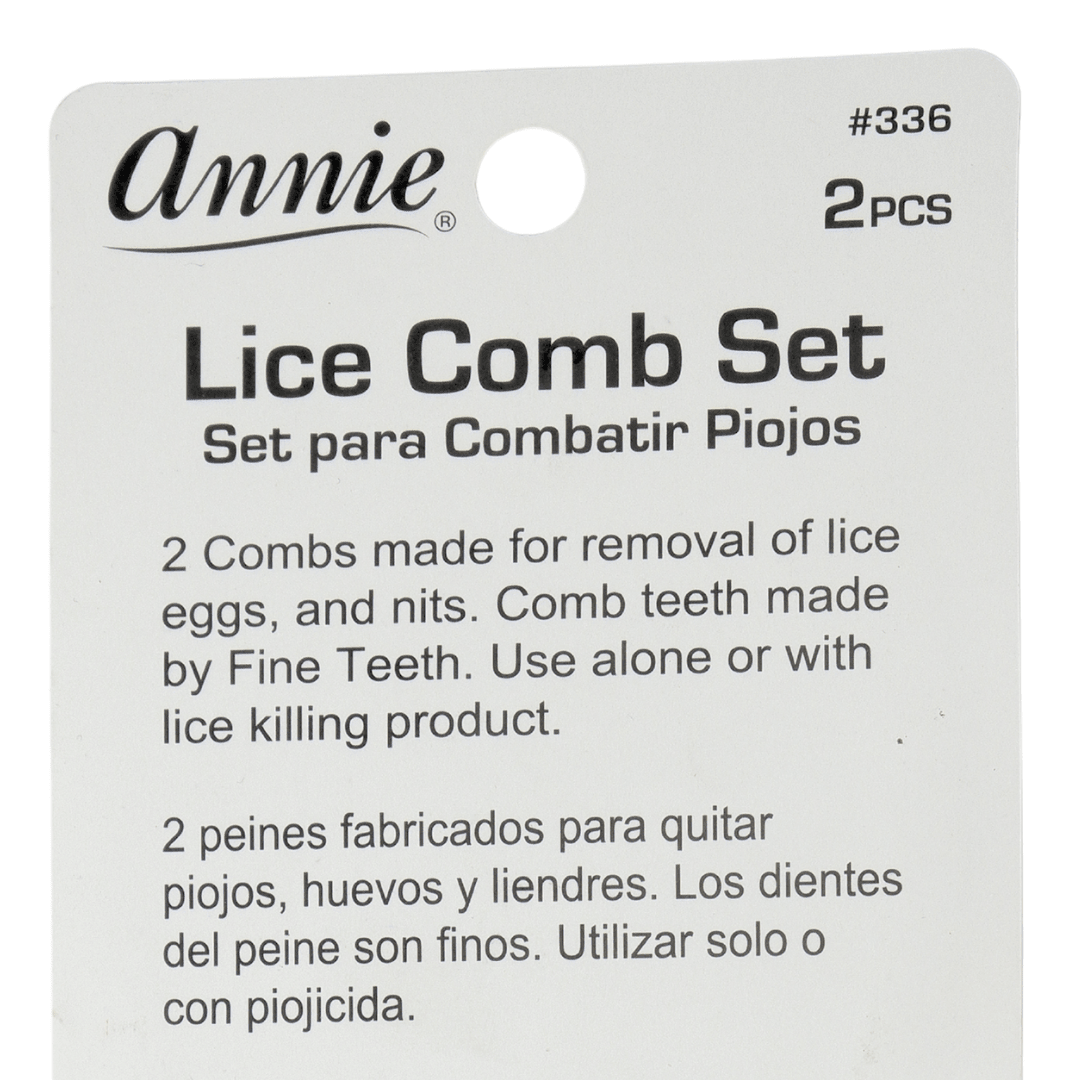 Annie_Lice Comb Set 2 Pcs - 6cm & 8.5cm Wide_Cosmetic World