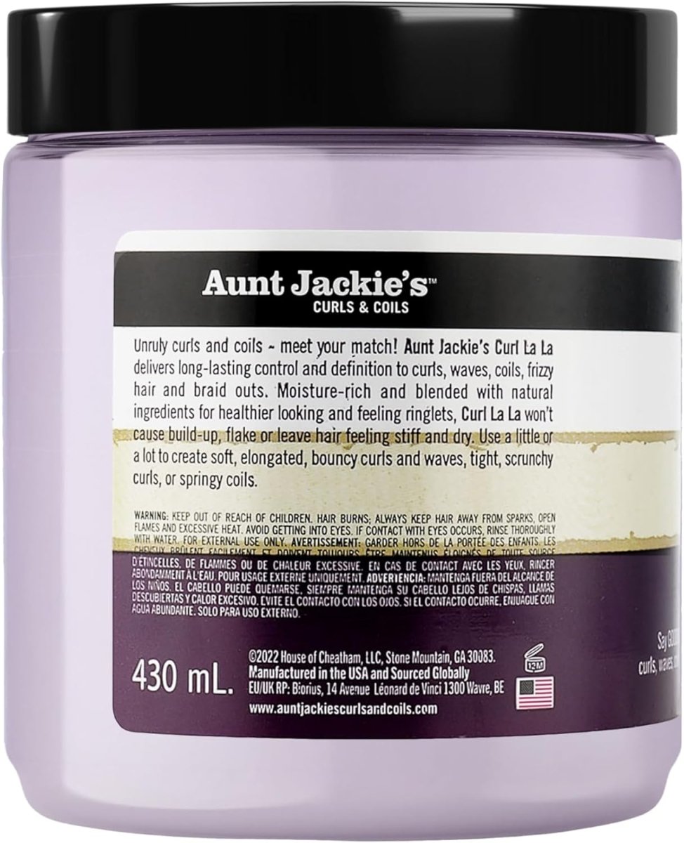 AUNT JACKIES CURLS AND COILS_Curl La La Defining Curl Custard_Cosmetic World