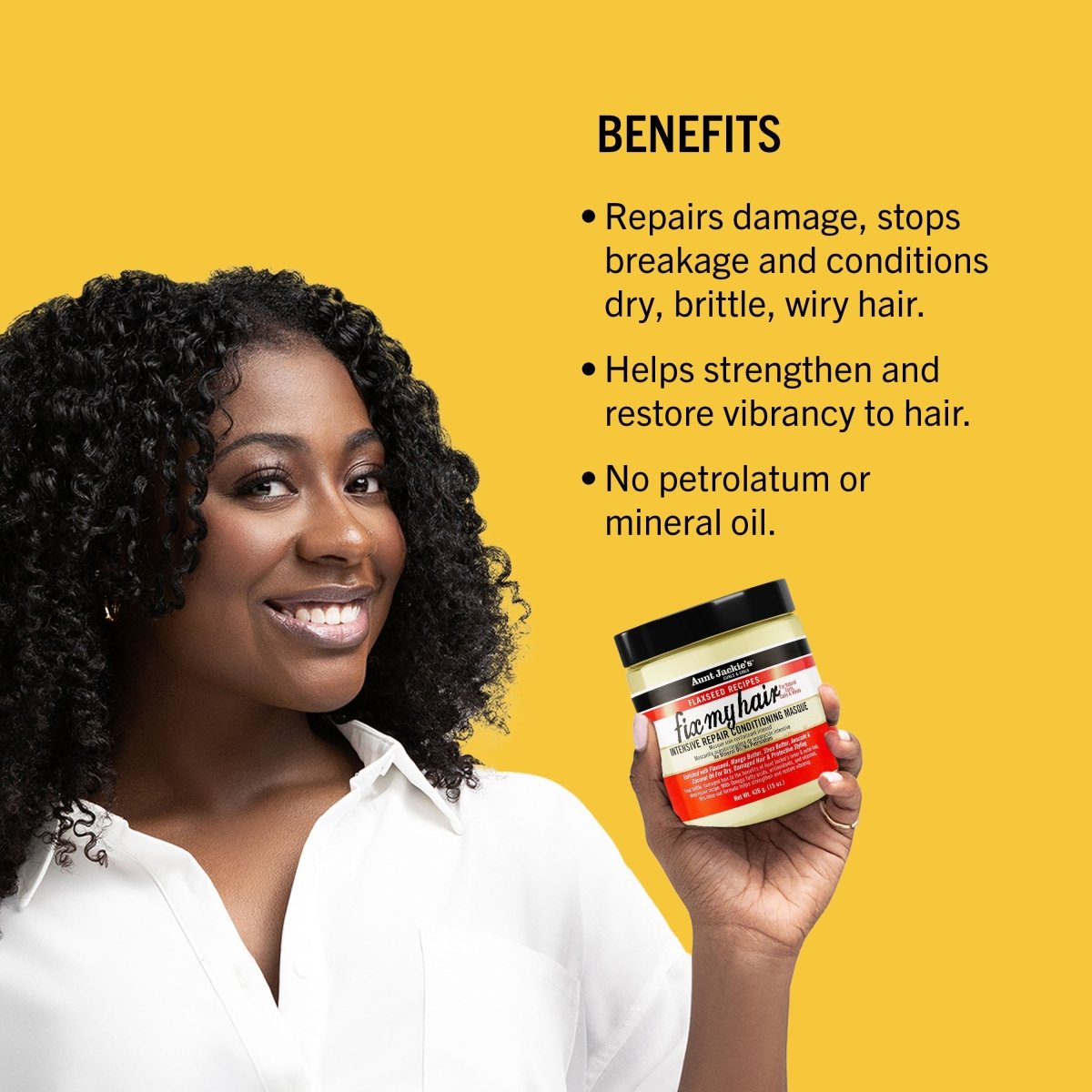 AUNT JACKIES CURLS AND COILS_Fix My Hair Intensive Repair Conditioning Masque_Cosmetic World