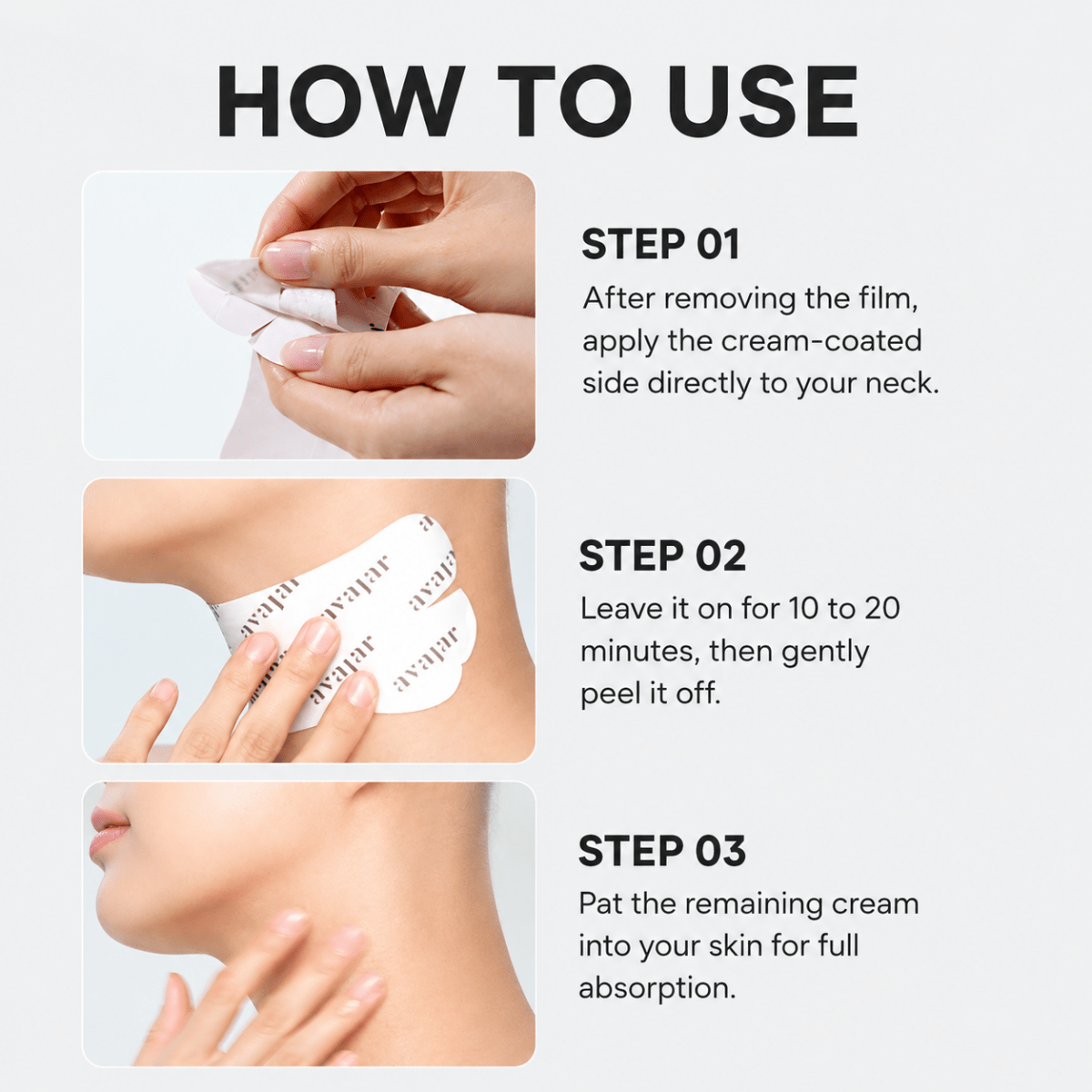 Avajar_Rejuvenating Neck Wrinkle Control Mask_Cosmetic World