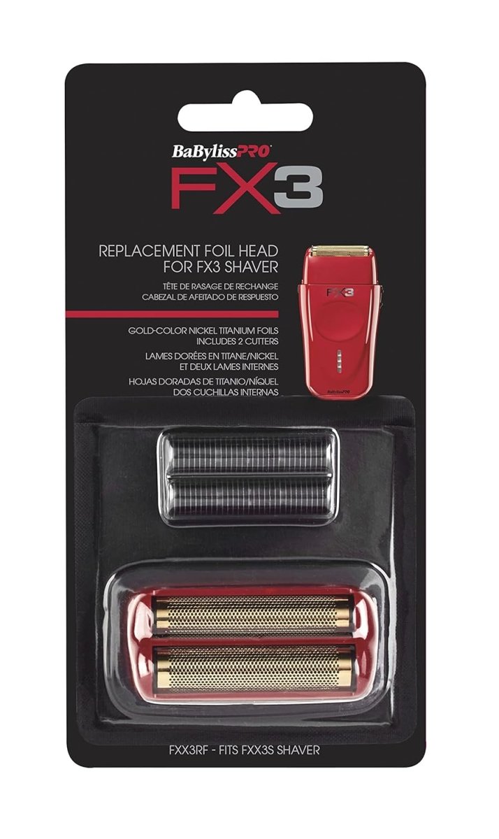 BaByliss Pro FX3 Replacement Foil Head – Black With Gold Foils (#FXX3RFB)