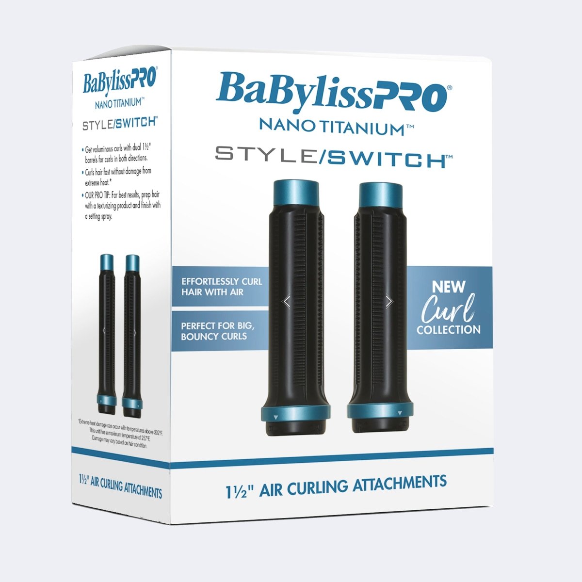 BABYLISS PRO_Nano Titanium StyleSwitch™ 1½" Air Curling Attachments_Cosmetic World