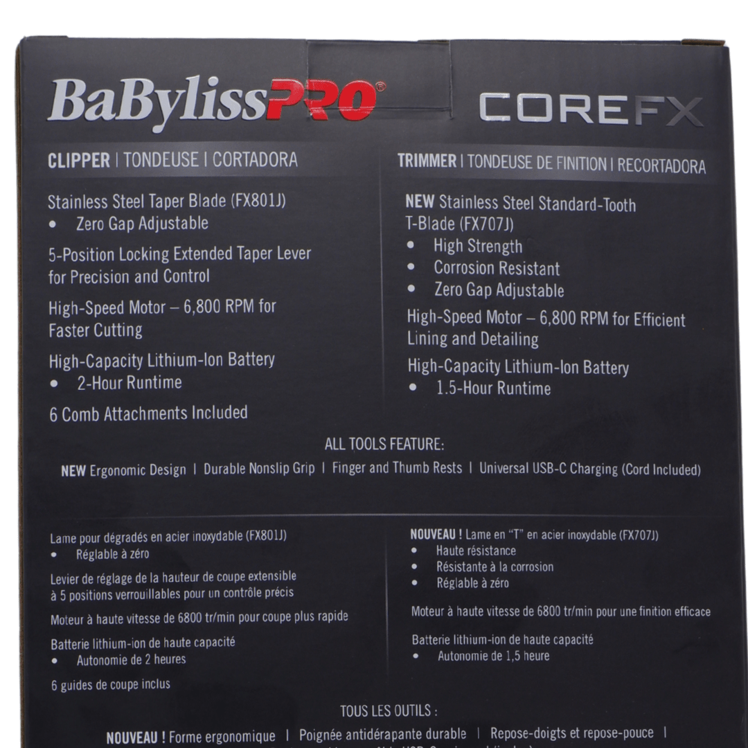 BabyLissPro_CoreFX Professional - Performance Clipper and Trimmer Set_Cosmetic World