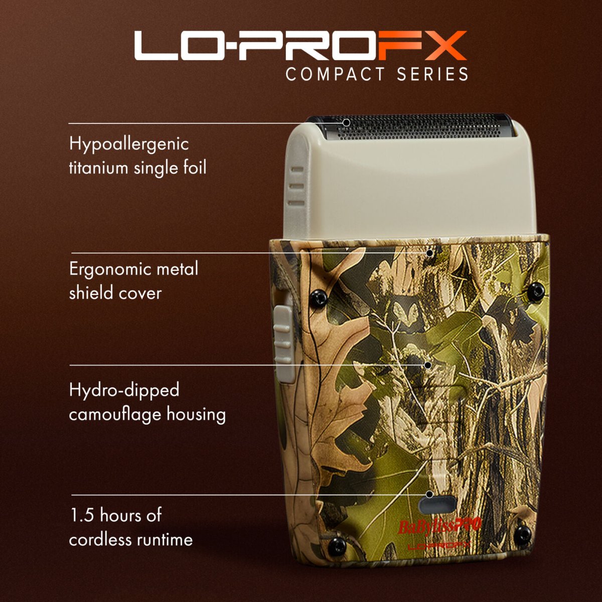 BabyLissPro_Lo - Pro FX Compact Series Camo Single - Foil Shaver_Cosmetic World