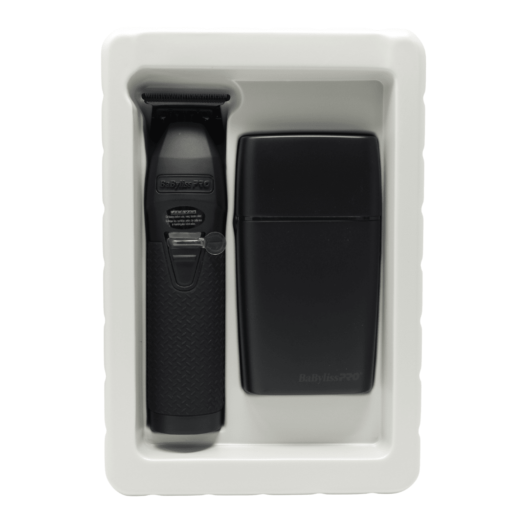 BabyLissPro_Matte Black Trimmer & Double Foil Shaver Set_Cosmetic World