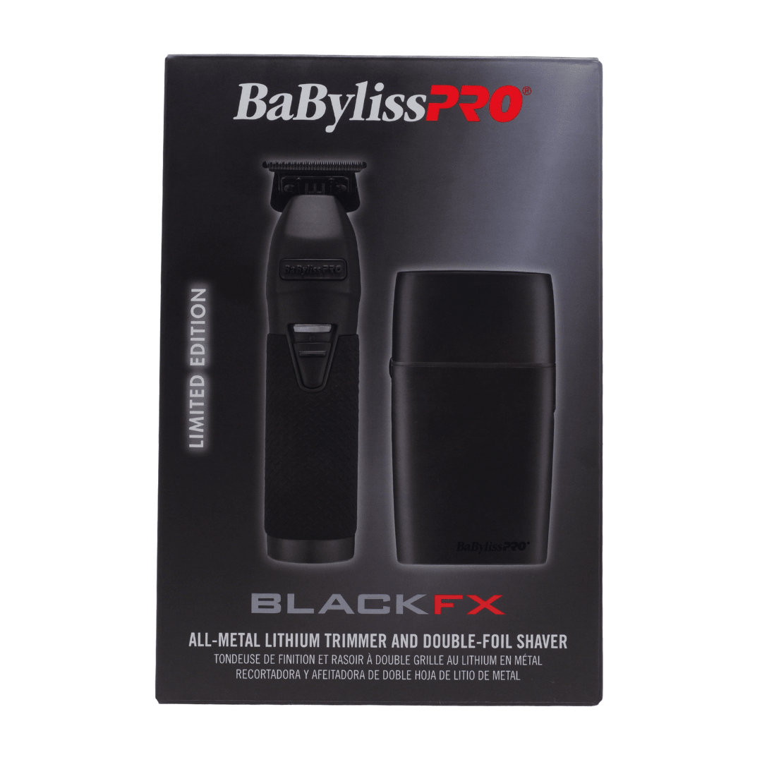 BabyLissPro_Matte Black Trimmer & Double Foil Shaver Set_Cosmetic World