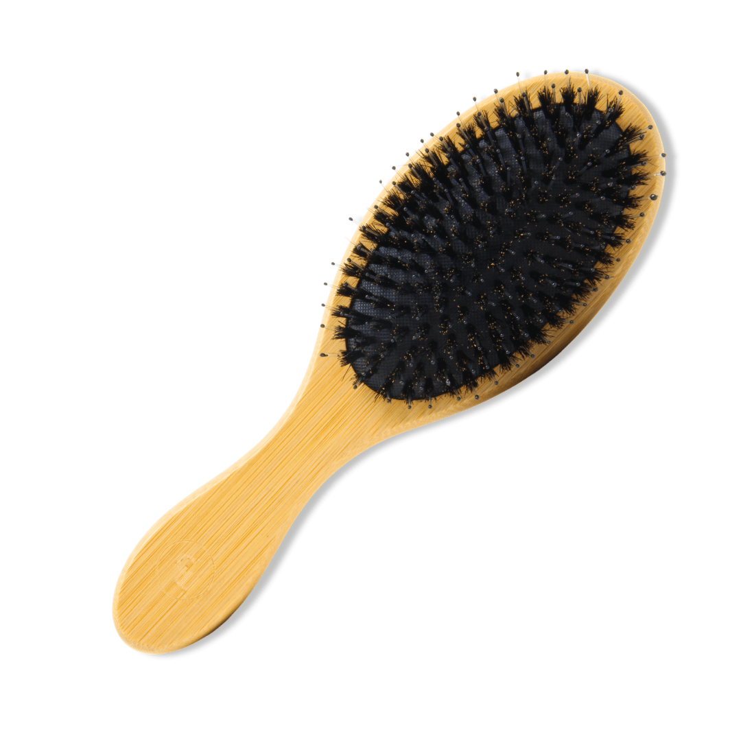 Cosmetic World_Bamboo Brush with Natural Boar and Nylon Bristles_Cosmetic World