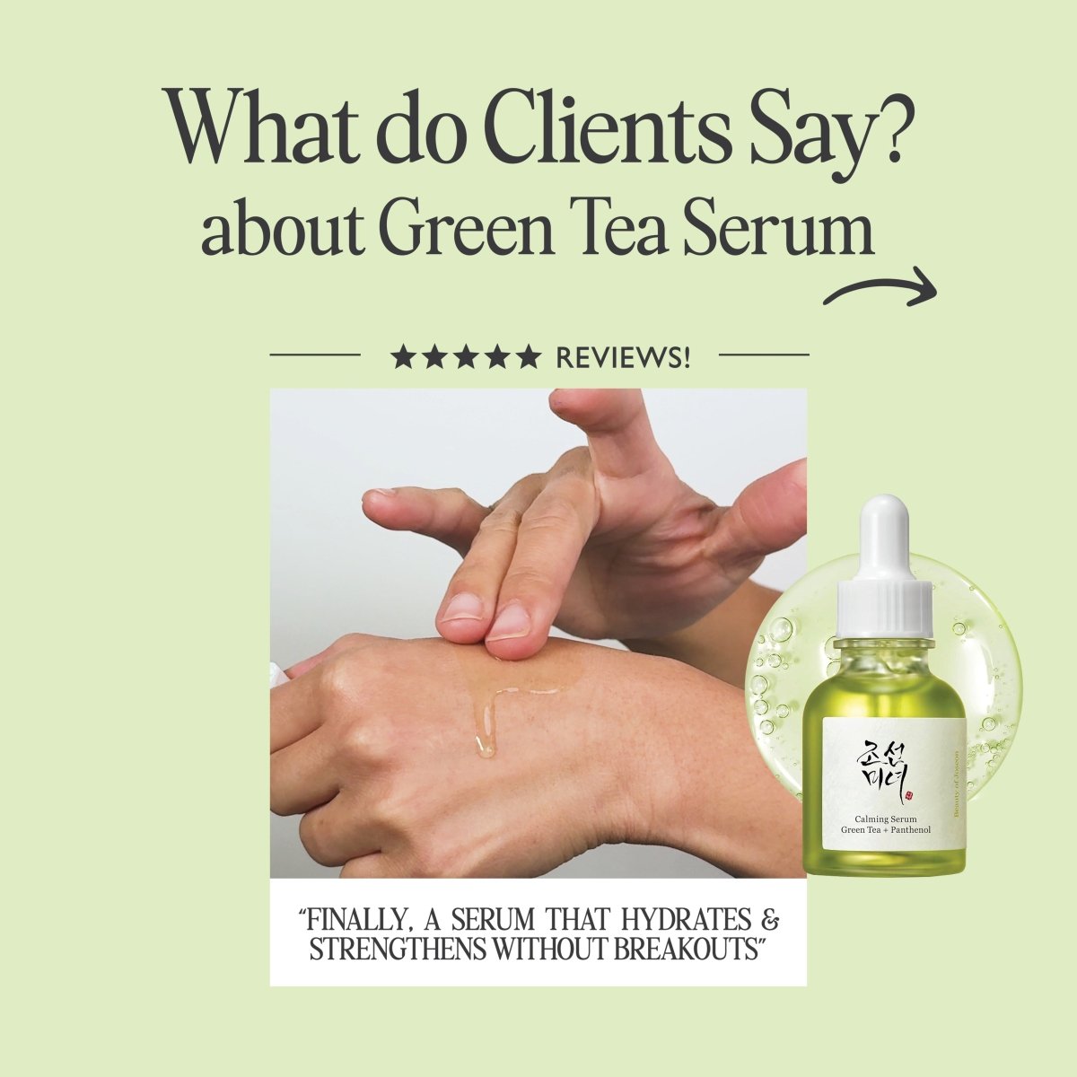 BEAUTY OF JOSEON_Calming Serum: Green Tea + Panthenol_Cosmetic World