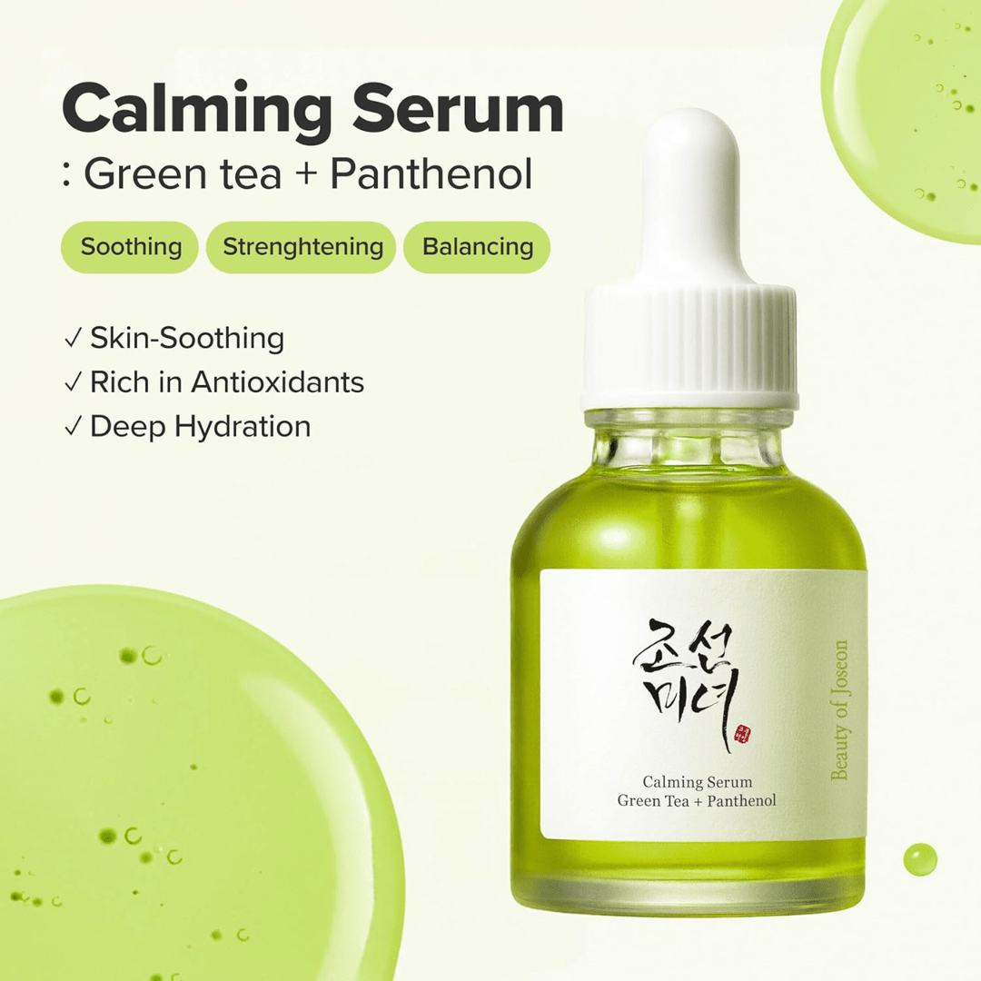 BEAUTY OF JOSEON_Calming Serum: Green Tea + Panthenol_Cosmetic World