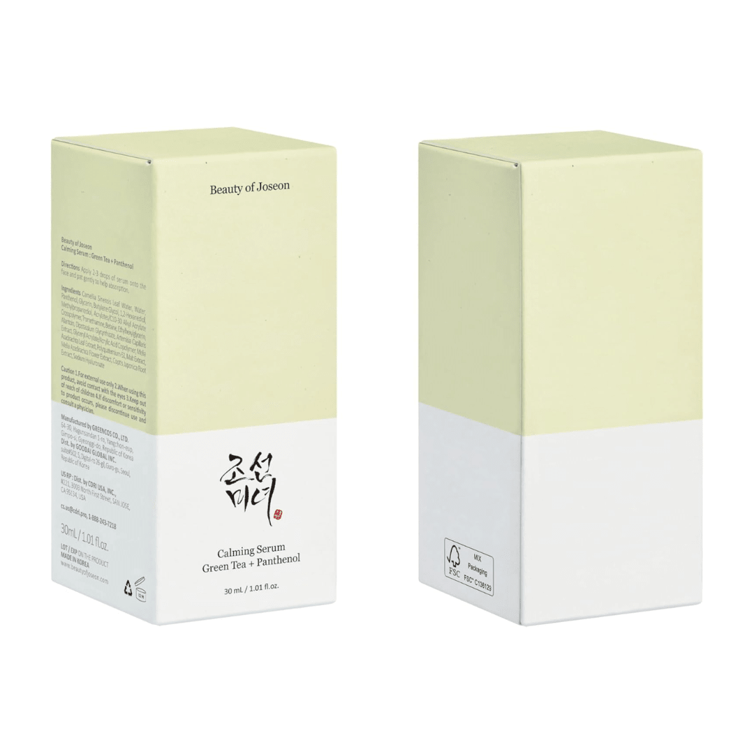 BEAUTY OF JOSEON_Calming Serum: Green Tea + Panthenol_Cosmetic World