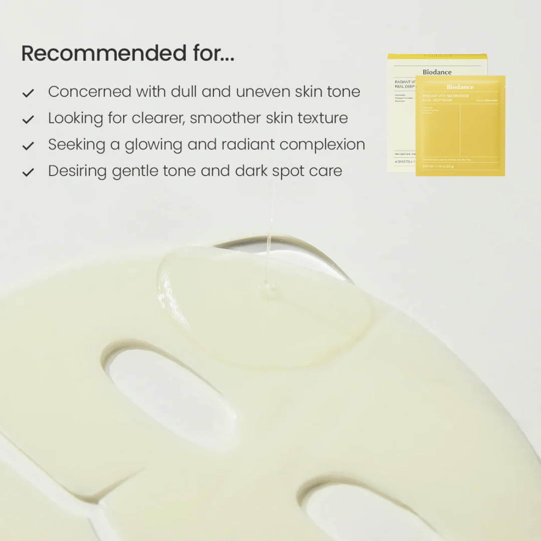 Biodance_Radiant Vita Niacinamide Real Deep Mask_Cosmetic World