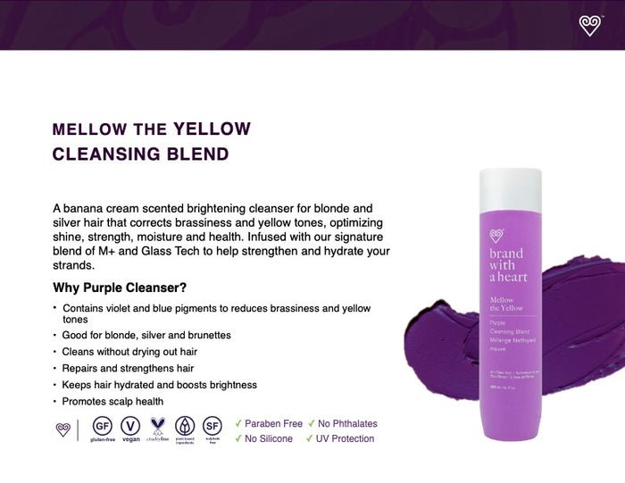 BRAND WITH A HEART_Mellow The Yellow Cleansing Blend - Plant - Based Yellow Purple Shampoo_Cosmetic World