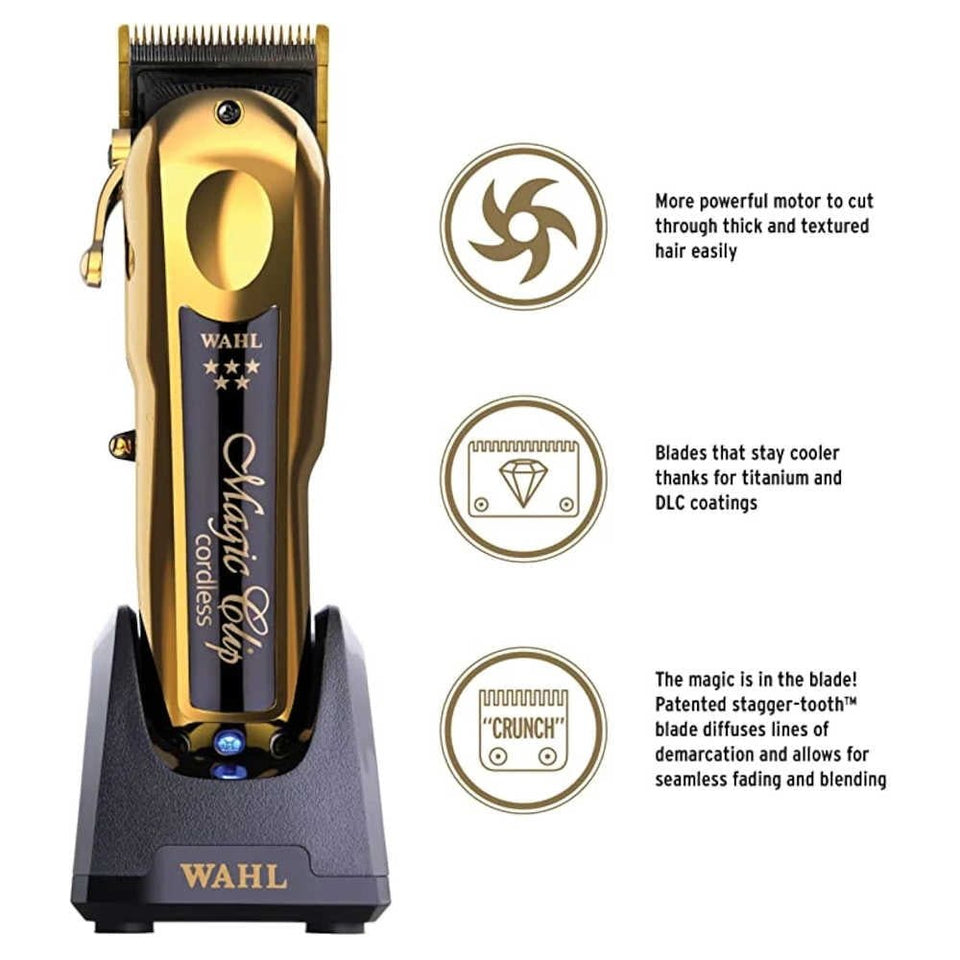 WAHL GOLD  コードレス バリカン ゴールド マジック クリップ 理美容師様のみ販売】【限定品】5 star ゴールド コードレス