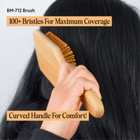Thumbnail for Cosmetic World_Bamboo Paddle Brush BM - 712_Cosmetic World