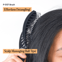 Thumbnail for Cosmetic World_Black Flexible Vent Brush P - 5137 Black_Cosmetic World