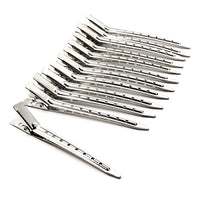 Thumbnail for Cosmetic World_Duckbill Steel Hair Clips (12 Pieces)_Cosmetic World