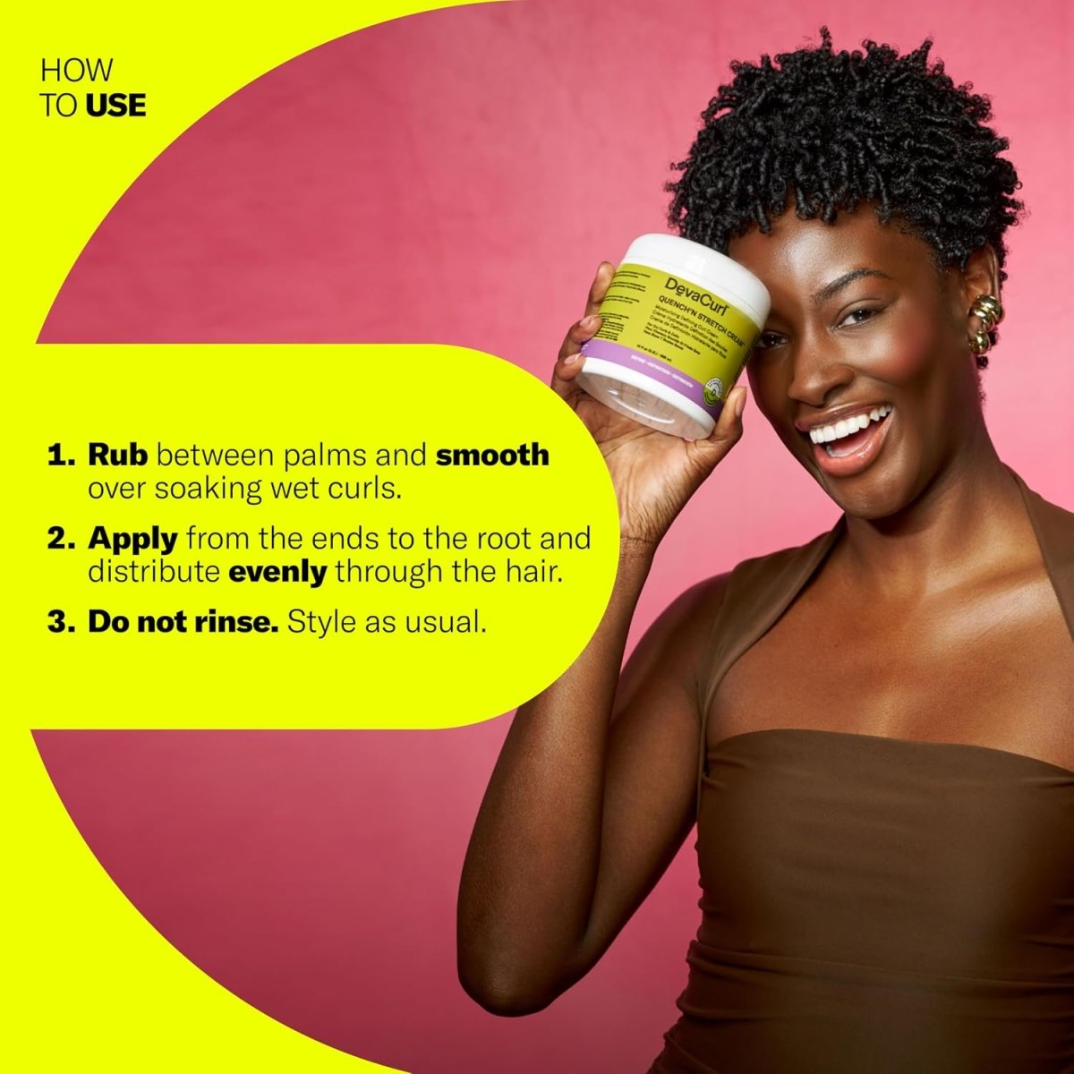 DevaCurl_Quench'N Stretch Cream Moisturizing Defining Curl Cream_Cosmetic World