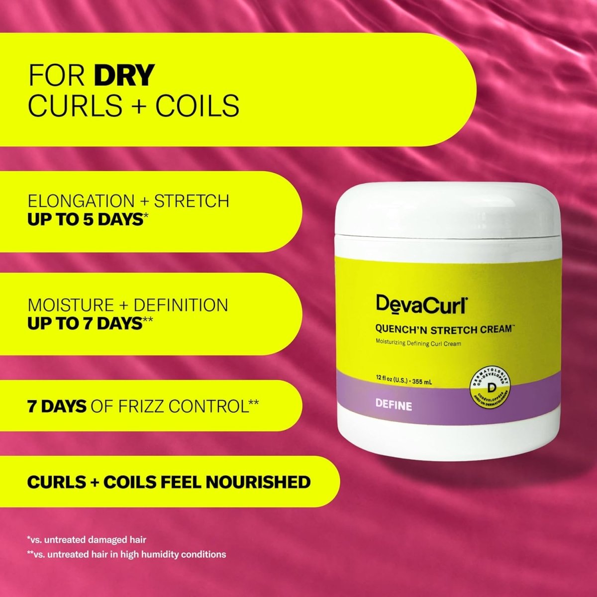 DevaCurl_Quench'N Stretch Cream Moisturizing Defining Curl Cream_Cosmetic World
