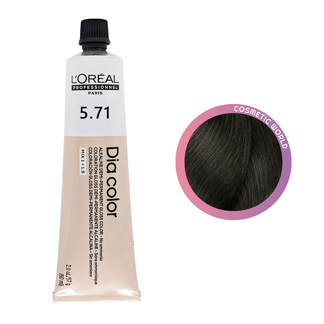 L'OREAL - DIA COLOR_Dia Color 5.71 / 5GrB Light Brown Green Blue_Cosmetic World