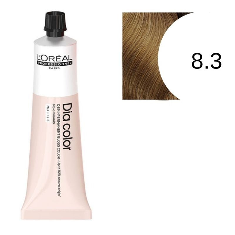 Color 8d38 L'Oreal Dia Color 8.3/8G Light Blonde Gold | cosmeticworld.ca