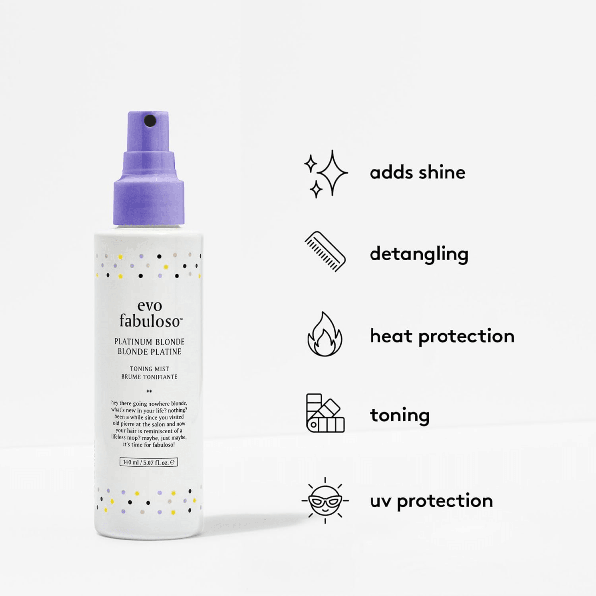 Evo_Fabuloso Platinum Blonde Toning Mist_Cosmetic World