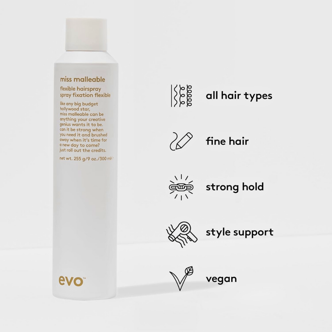 EVO_Miss Malleable Flexible Hairspray_Cosmetic World