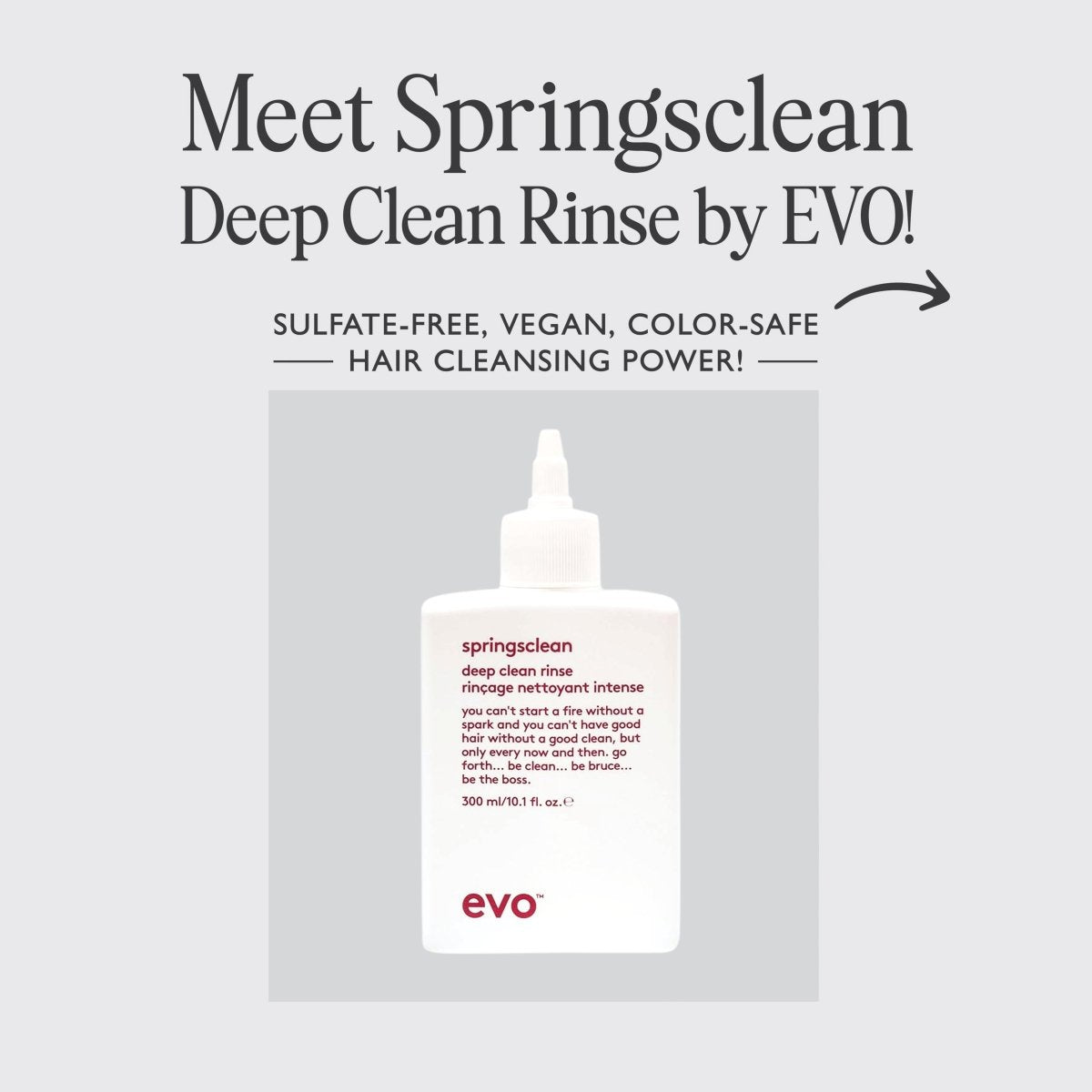EVO_Springsclean Deep Clean Rinse_Cosmetic World