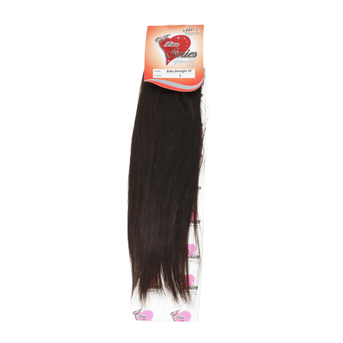 GLAMOROUS_16" Silky Straight Human Hair Extension_Cosmetic World
