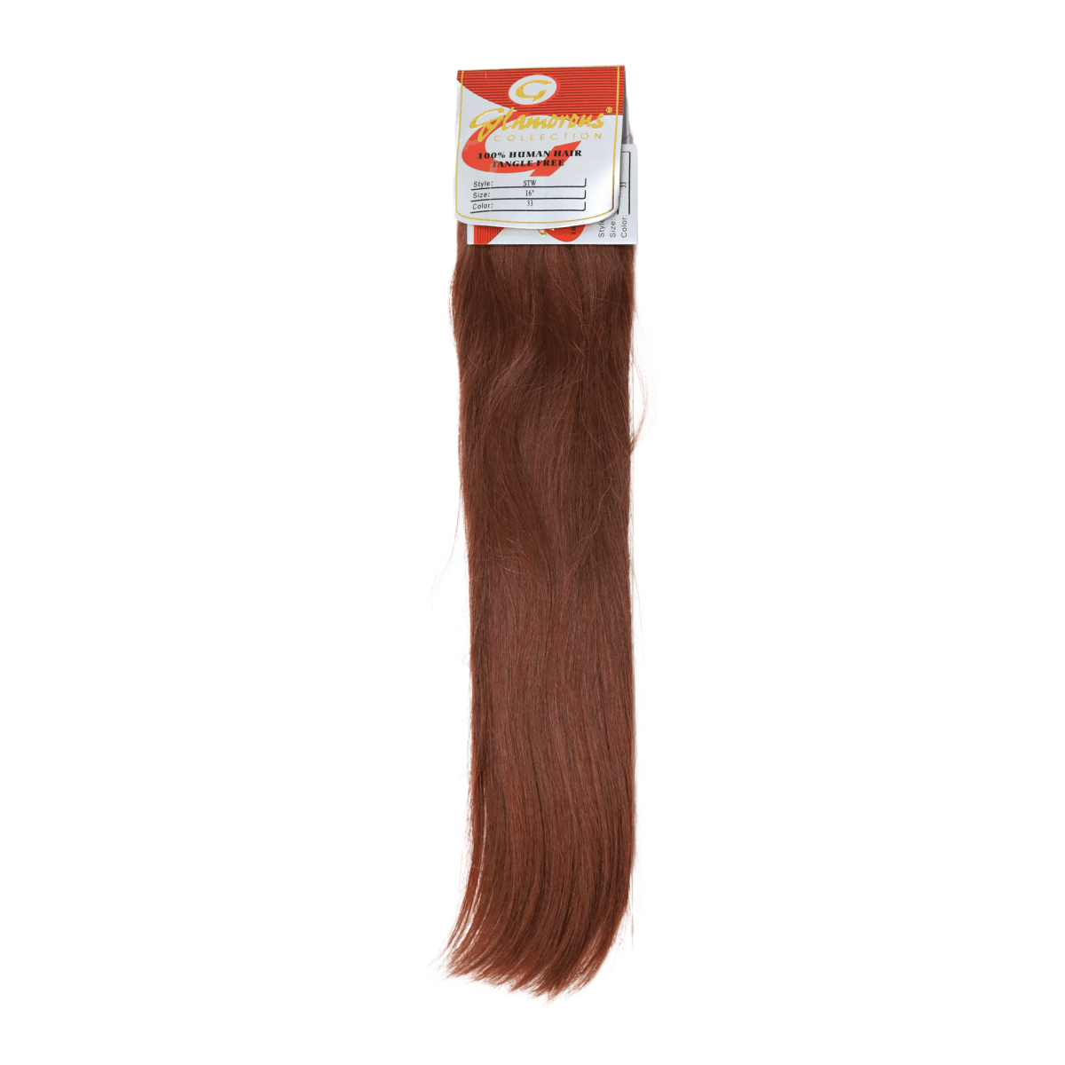 GLAMOROUS_16" Silky Straight Human Hair Extension_Cosmetic World