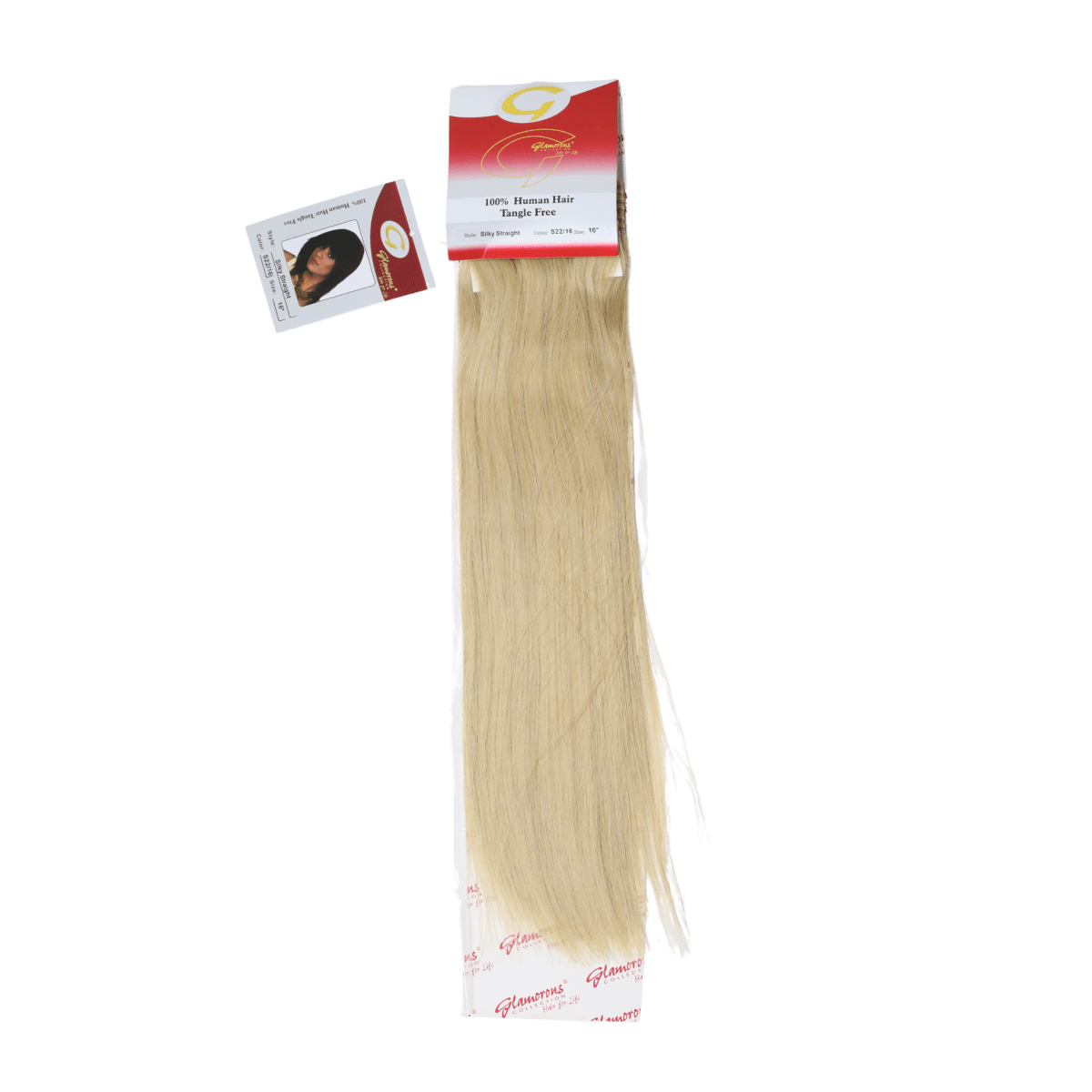 GLAMOROUS_16" Silky Straight Human Hair Extension_Cosmetic World