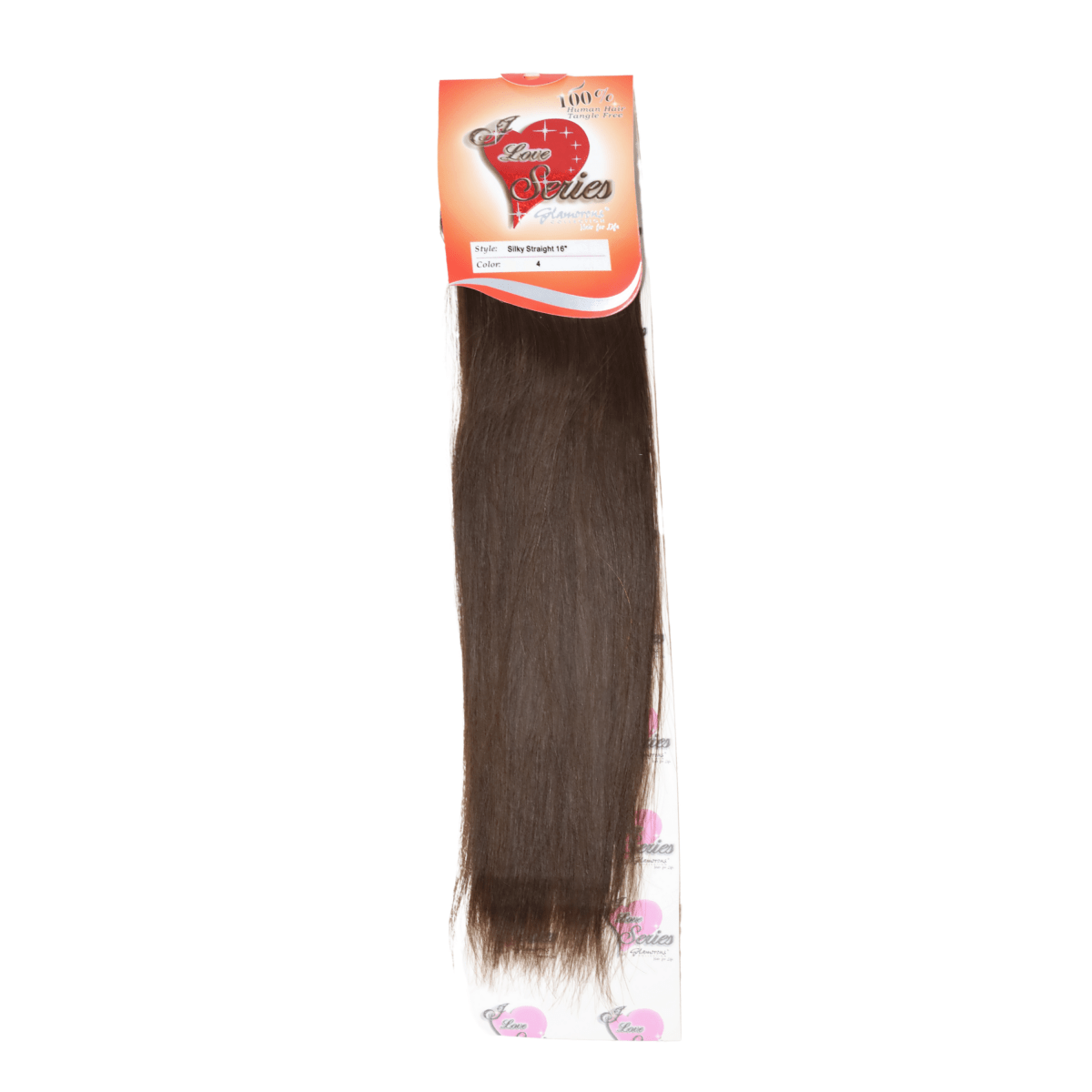 GLAMOROUS_16" Silky Straight Human Hair Extension_Cosmetic World