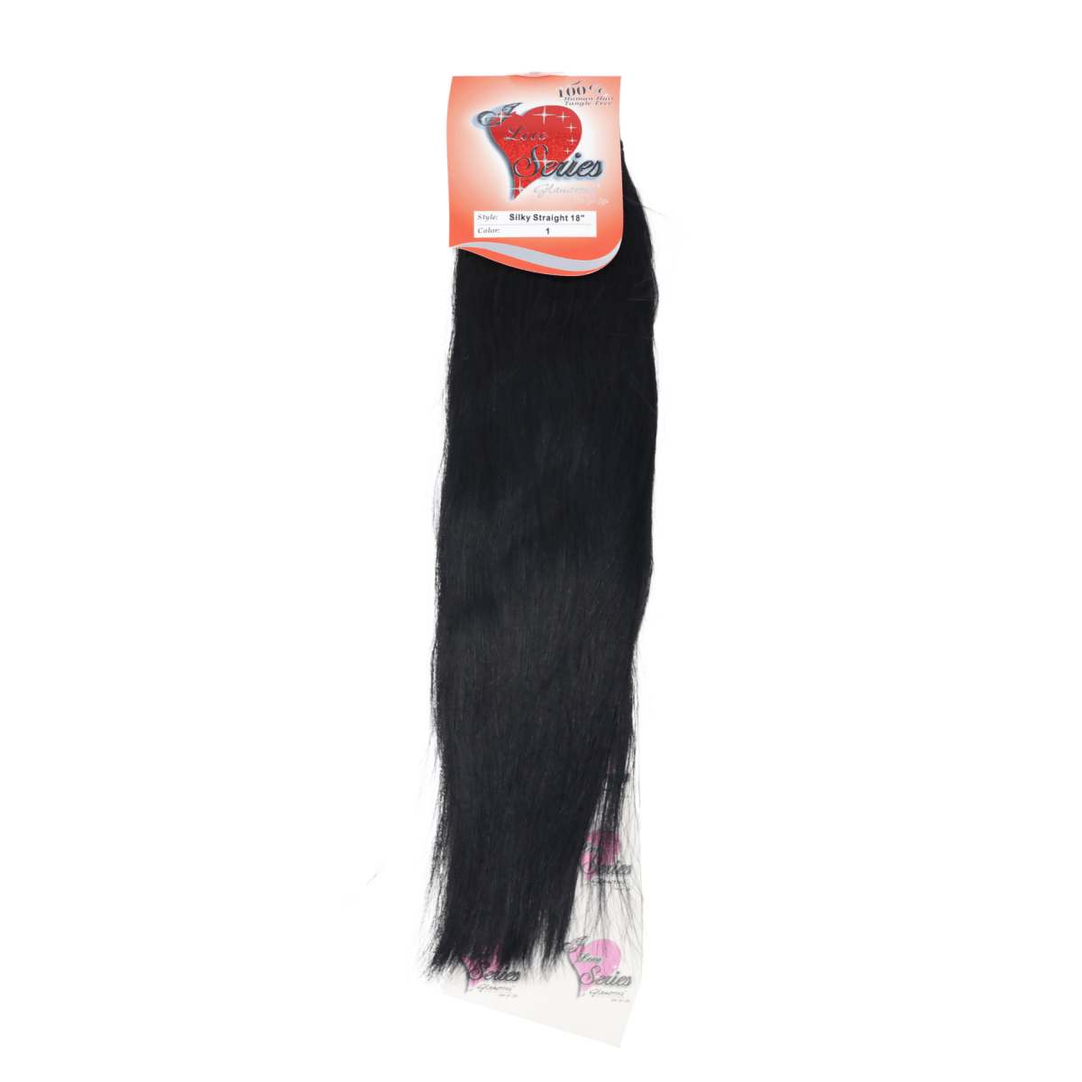 GLAMOROUS_18" Silky Straight Human Hair Extension_Cosmetic World