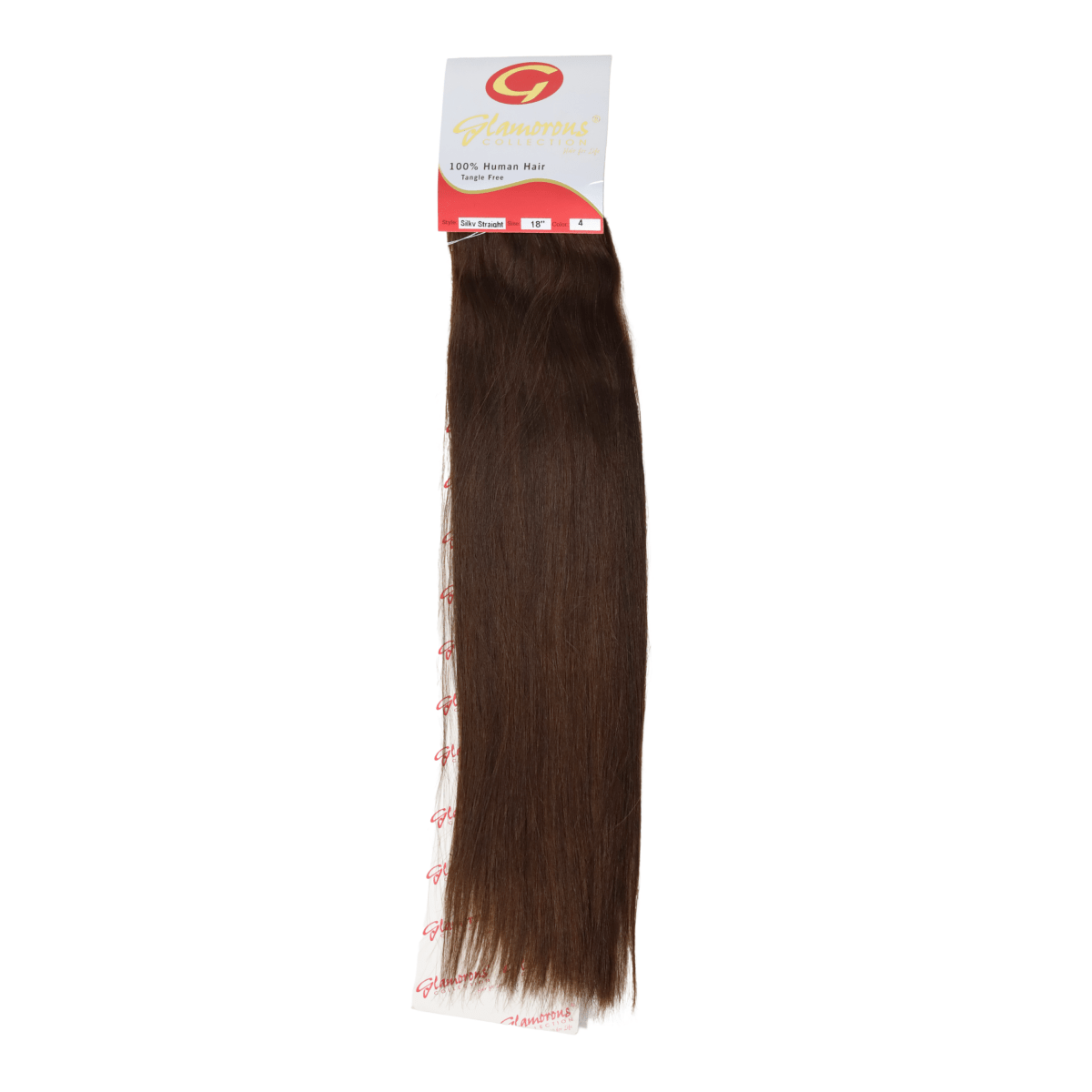 GLAMOROUS_18" Silky Straight Human Hair Extension_Cosmetic World