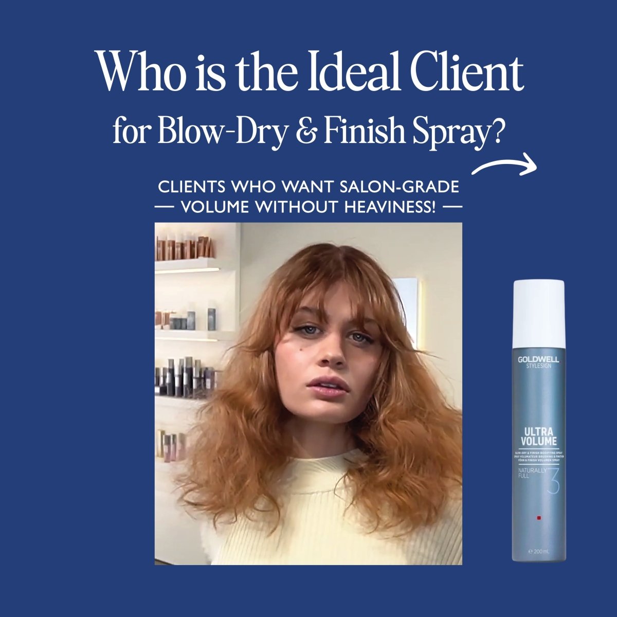 GOLDWELL_Naturally Full 3 Blow - Dry & Finish Bodifying Spray_Cosmetic World